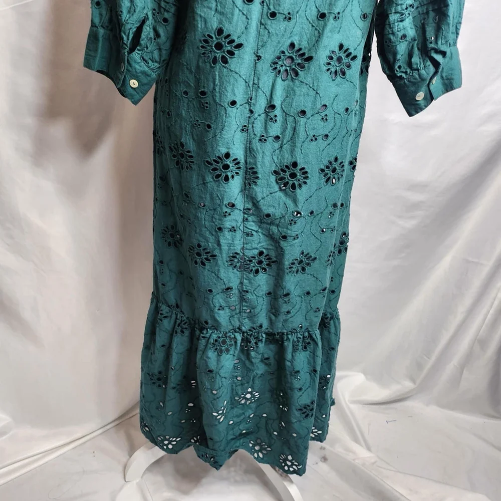 DRA Los Angeles Dress Size XS Green Color Autumn Maxi Dress Boho Cottagecore